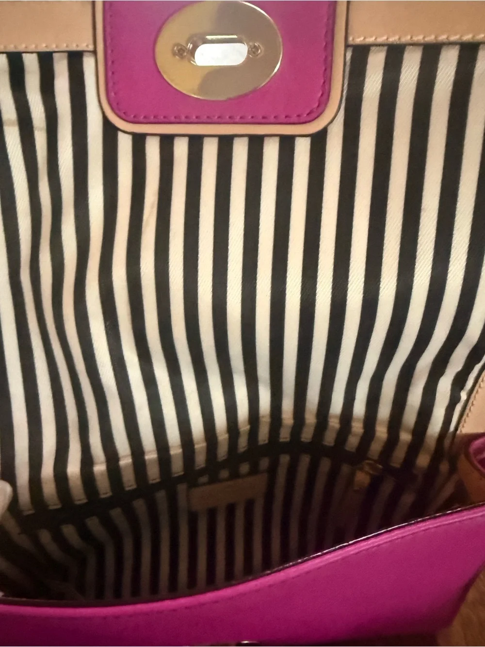 kate spade Hot Pink Leather Crossbody Bag with Turn-Lock - Picture 12 of 13